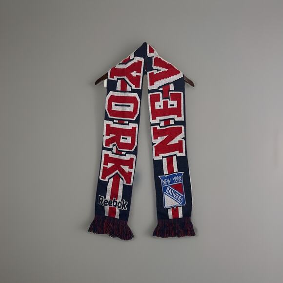 Reebok NHL Face Off Collection New York Rangers Stadium Series Scarf 2014 67x6.5 - Picture 2 of 9